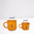 Imagem do Caneca Zaro Café Laranja com Borda Preta 70ml