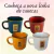 Imagem do Caneca Zaro Café Verde com borda dourada 200ml