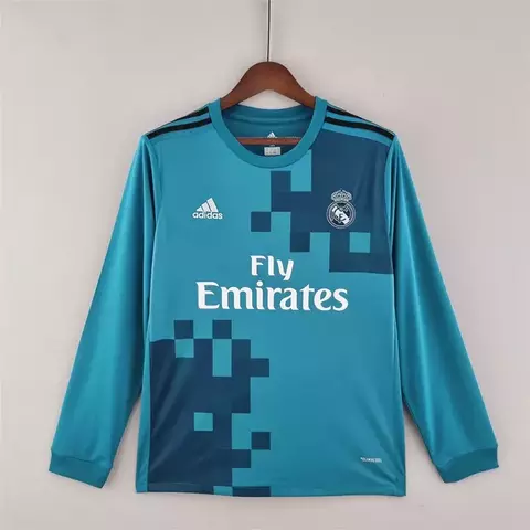 (Encargo) Camiseta Real Madrid 17-18 Tercera Manga Larga RETRO