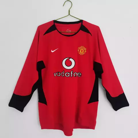 (Encargo) Camiseta Manchester United 02-04 Titular Manga Larga RETRO