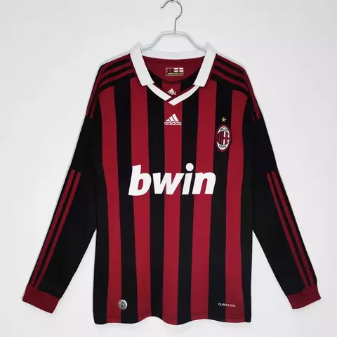 (Encargo) Camiseta AC Milan 09-10 Titular Manga Larga RETRO