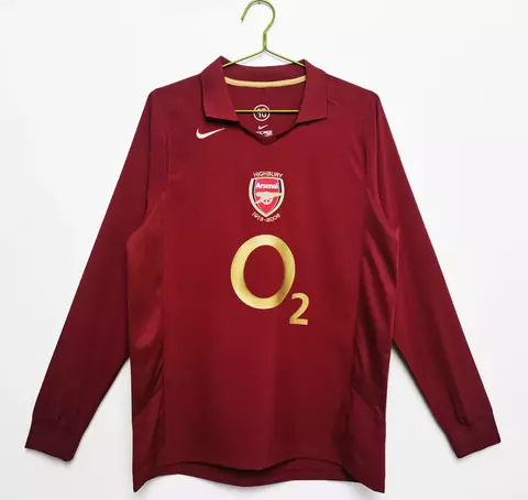 (Encargo) Camiseta Arsenal 05-06 Titular Manga Larga RETRO