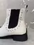 BOTA SALTO BAIXO NIKA OFF WHITE BRILHO- BOTBLOBRIOFF - AMAVIH SHOES