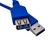 Cabo Extensão USB Fêmea X USB 3.0 Macho 1,5m Azul - comprar online