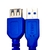 Cabo Extensão USB Fêmea X USB 3.0 Macho 1,5m Azul na internet