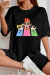 Camiseta Oversized Feminina 100% Algodão Treino Feminino Super Poderosa