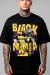 Camiseta Oversized 100% Algodão Premium Streetwear Black Mamba