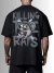 Camiseta Oversized 100% Algodão Premium Streetwear - K*lling The Rats Preta