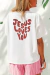 Camiseta Feminina 100% Algodão Jesus Loves You