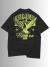 Camiseta Oversized 100% Algodão Premium Streetwear Here Comes Heaven Preta na internet