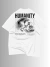 Camiseta Oversized 100% Algodão Premium Humanity Branca e Preta Moda Street - Street Moda Store