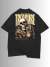Camiseta Oversized 100% Algodão Premium Streetwear - Treasure Caveira Preta na internet