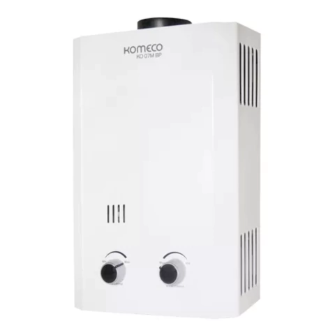 KOMECO SLIM KO 07M BP A GÁS BRANCO AQUECEDOR GLP