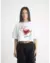 Crop top Love in the Dark blanco