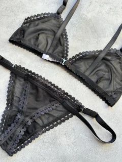 Conjunto Tulum Microtul Negro - Lunateo