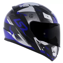 CAPACETE LS2 RAPID GROW BLK/SILVER/BLUE