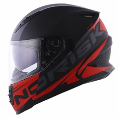CAPACETE NORISK SOUL FF302 MANTY MATTE BLK/RED na internet