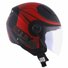CAPACETE NORISK ORION CITY VERMELHO FOSCO