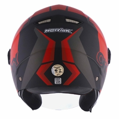 CAPACETE NORISK ORION CITY VERMELHO FOSCO - Loja Helmet