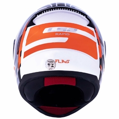 CAPACETE LS2 FF353 RAPID FLAG PRETO - Loja Helmet