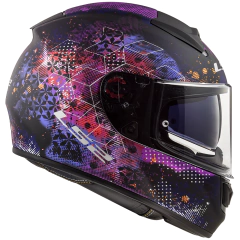 CAPACETE LS2 FF397 VECTOR COSMOS/MATT/BLACK/PINK