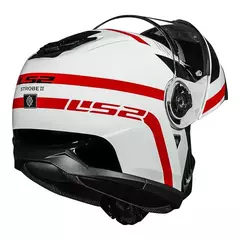 CAPACETE LS2 STROBE II AUTOX BRANCO/VERMELHO na internet