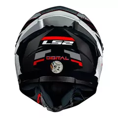 CAPACETE LS2 CLASSIC S DIGITAL PRETO - Loja Helmet