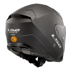 CAPACETE LS2 INFINITY II C SOLID CARBON FOSCO - Loja Helmet