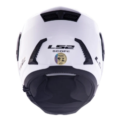CAPACETE LS2 SCOPE MONOCOLOR BRANCO - Loja Helmet