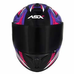 CAPACETE ASX DRAKEN VECTOR BRILHO PRETO/LILAS/ROSA - comprar online