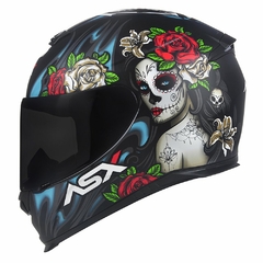 CAPACETE ASX EAGLE CATRINA FOSCO PRETO/AZUL/VERMELHO na internet