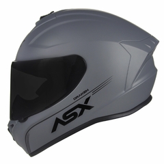 CAPACETE ASX DRAKEN SOLID FOSCO CINZA - Loja Helmet