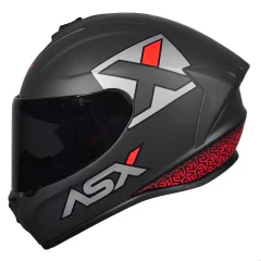 CAPACETE ASX DRAKEN CONCEPT FOSCO CINZA/PRATA/VERMELHO na internet