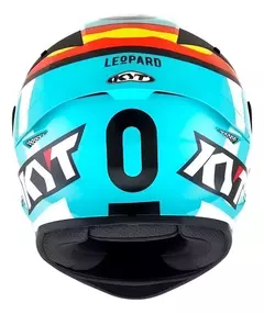 CAPACETE KYT TT COURSE JAUME MASIA LEOPARD AZUL na internet