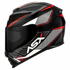 CAPACETE ASX EAGLE HUNTER BRILHO PRETO/BRANCO/GRAFITE na internet