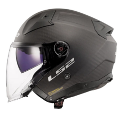 CAPACETE LS2 INFINITY II C SOLID CARBON FOSCO na internet