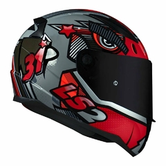 CAPACETE LS2 RAPID KHAN VERMELHO