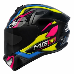 CAPACETE ASX DRAKEN MARIANNY BRILHO PRETO/AMARELO/AZUL na internet