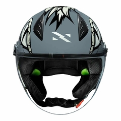 CAPACETE NORISK NEO HYENA CINZA - comprar online
