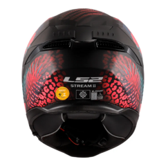 CAPACETE LS2 STREAM II JUNGLE MATTE PRETO/PINK - Loja Helmet