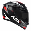 CAPACETE ASX EAGLE STREET BRILHO PRETO/GRAFITE/BRANCO