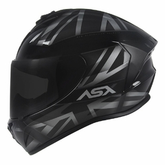 CAPACETE ASX DRAKEN UK FOSCO PRETO/CINZA na internet