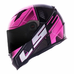 CAPACETE LS2 CLASSIC FF358 ULTRA ROSA na internet