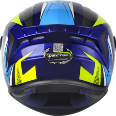 CAPACETE ASX DRAKEN VECTOR BRILHO AZUL/AMARELO/CINZA - comprar online