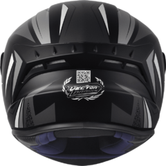 CAPACETE ASX DRAKEN VECTOR FOSCO PRETO/CINZA - Loja Helmet