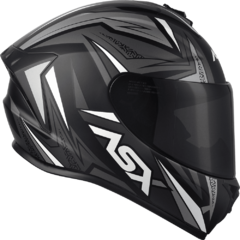 CAPACETE ASX DRAKEN VECTOR FOSCO PRETO/CINZA