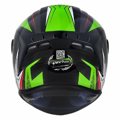 CAPACETE ASX DRAKEN VECTOR BRILHO PRETO/VERDE/BRANCO - Loja Helmet