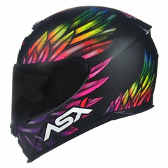 CAPACETE ASX EAGLE VIBES FOSCO PRETO/COLOR na internet