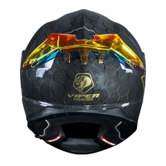 CAPACETE NORISK VIPER GT SNAKE CARBON DOURADO - Loja Helmet