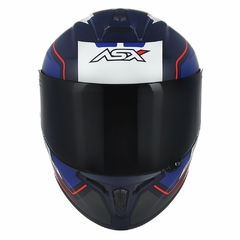 CAPACETE ASX DRAKEN WIND FOSCO AZUL/AZUL/VERMELHO - comprar online